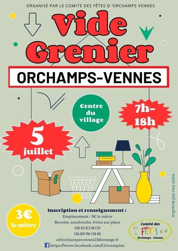 Vide Grenier Comité des Fêtes